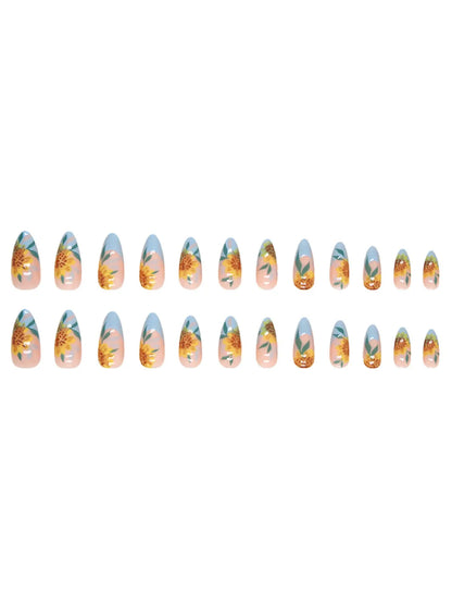 SUNFLOWER FRENCH TIPS