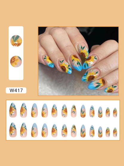 SUNFLOWER FRENCH TIPS