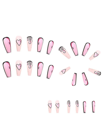 DRIPPING HEART PRESS-ONS