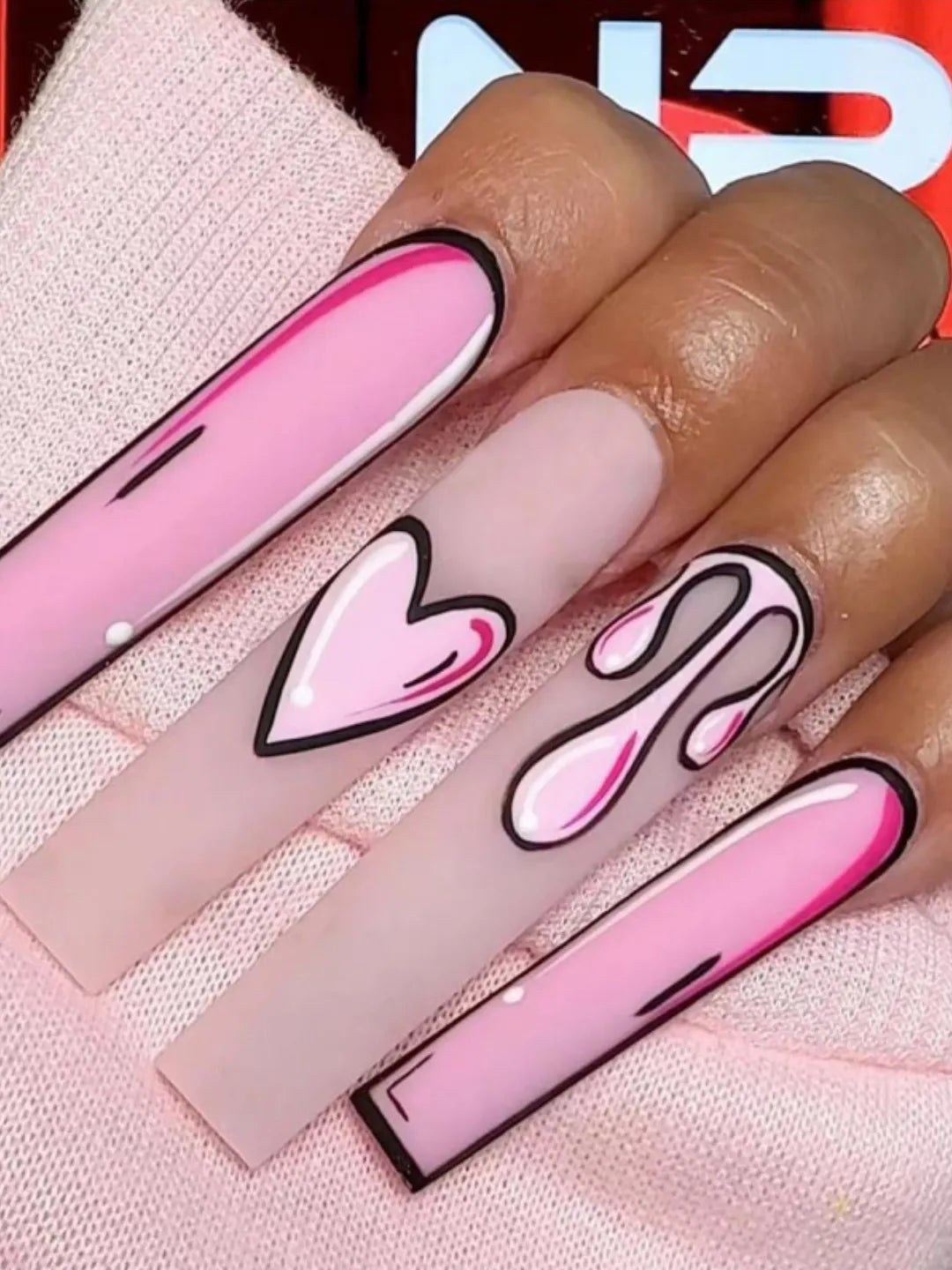 DRIPPING HEART PRESS-ONS