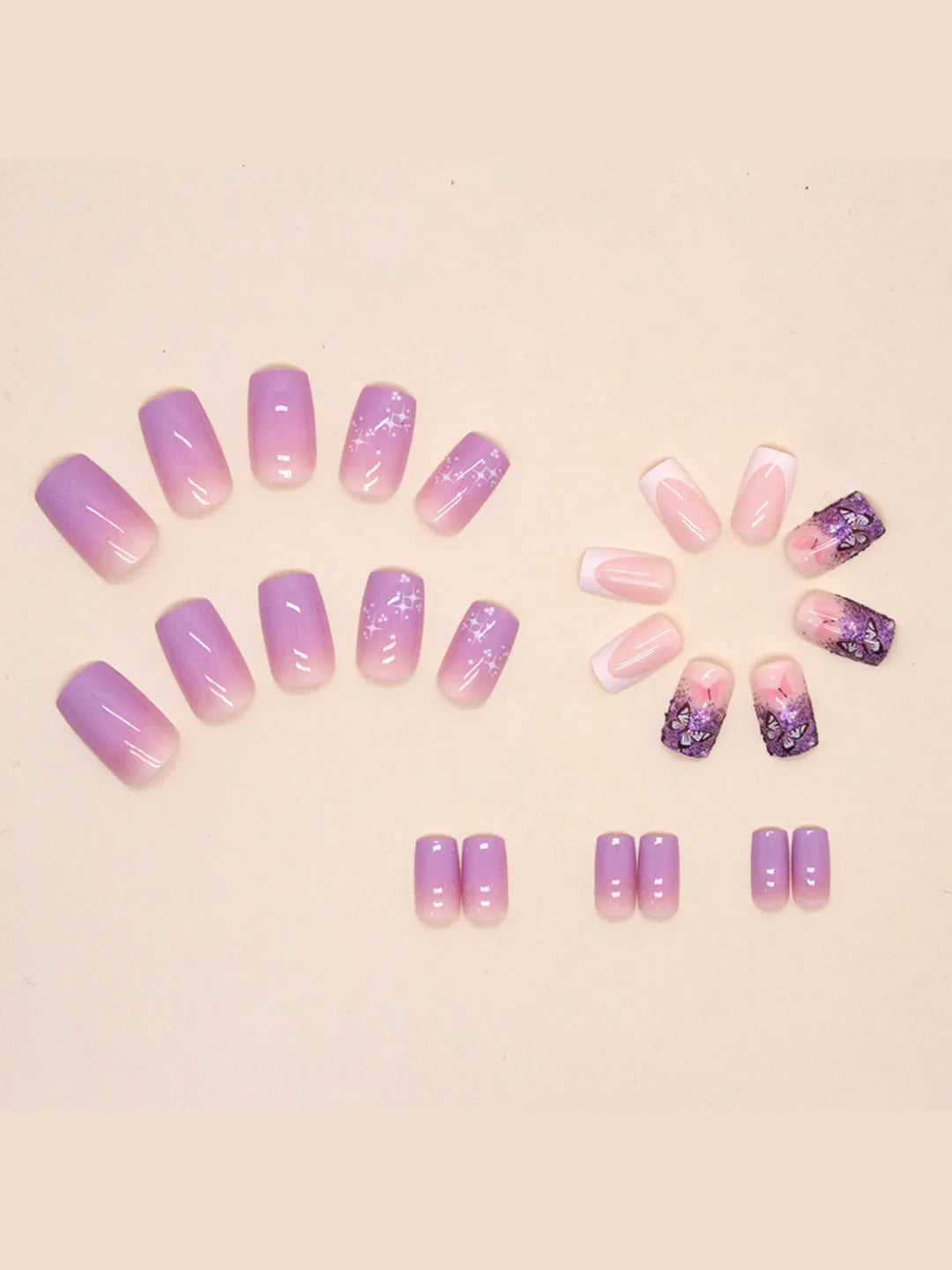 GLITTER BLOSSOM NAILS
