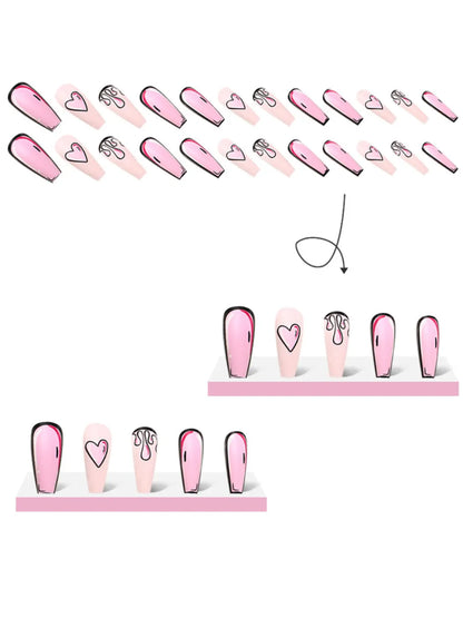 DRIPPING HEART PRESS-ONS