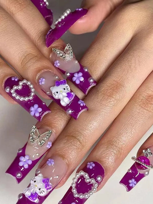 VIOLET BUTTERFLY BLING